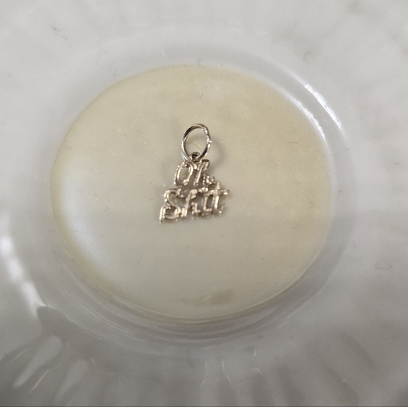 14k Oh SH*T Pendant Charm Gold - Picture 2 of 8